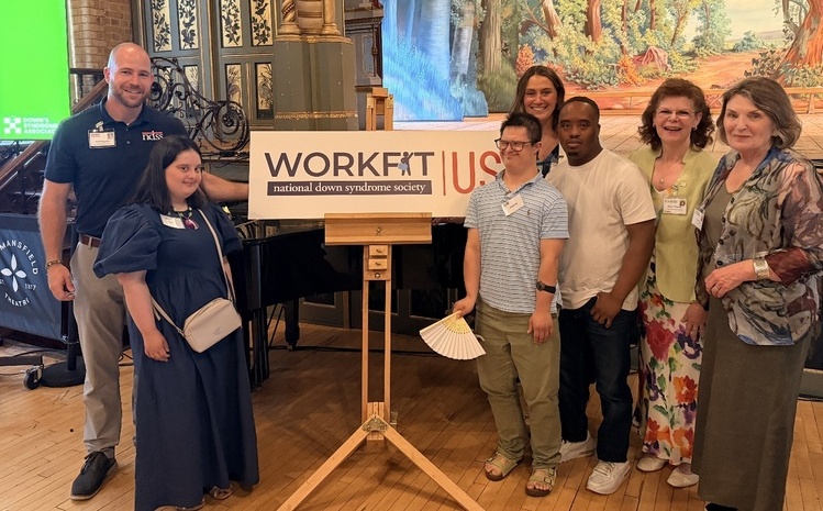 Guests from NDSS joined representatives from the Down’s Syndrome Association at the London unveiling of plans for WorkFit|US