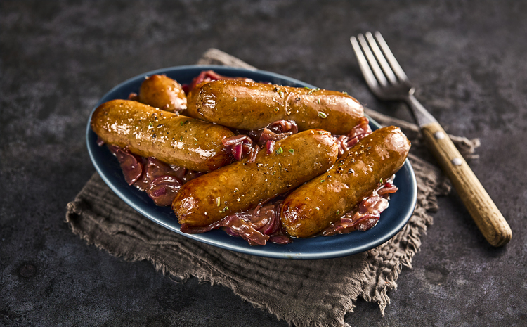 Signature Caramelised Red Onion Sausages