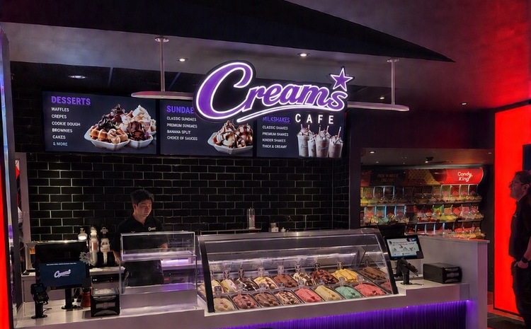 Creams Café Cineworld partnership
