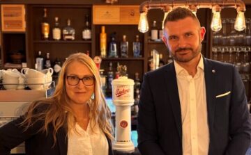 Jitka Vlčková, outgoing Managing Director, Budweiser Budvar UK, and Rich Sanna, Managing Director, Budweiser Budvar UK